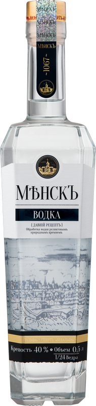 Премиальная водка «Мѣнскъ»