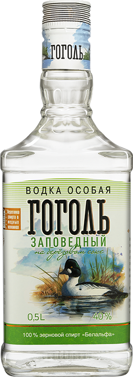 Водка особая «ГОГОЛЬ. ЗАПОВЕДНЫЙ» на березовом соке